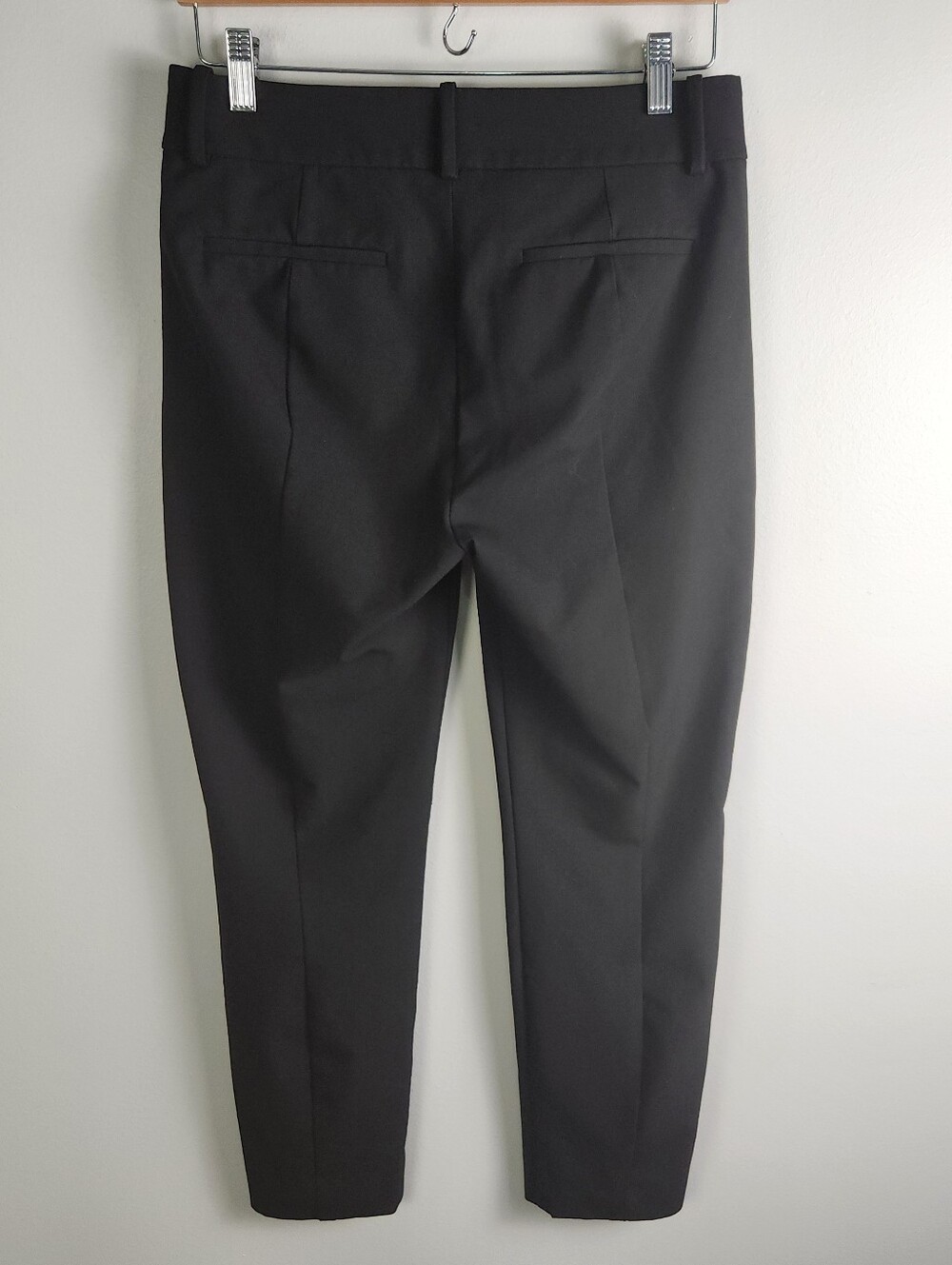 J. Crew Mercantile Black Slim Straight Mid Rise Cropped Ankle Pants Size 6 #726 - Picture 6 of 12